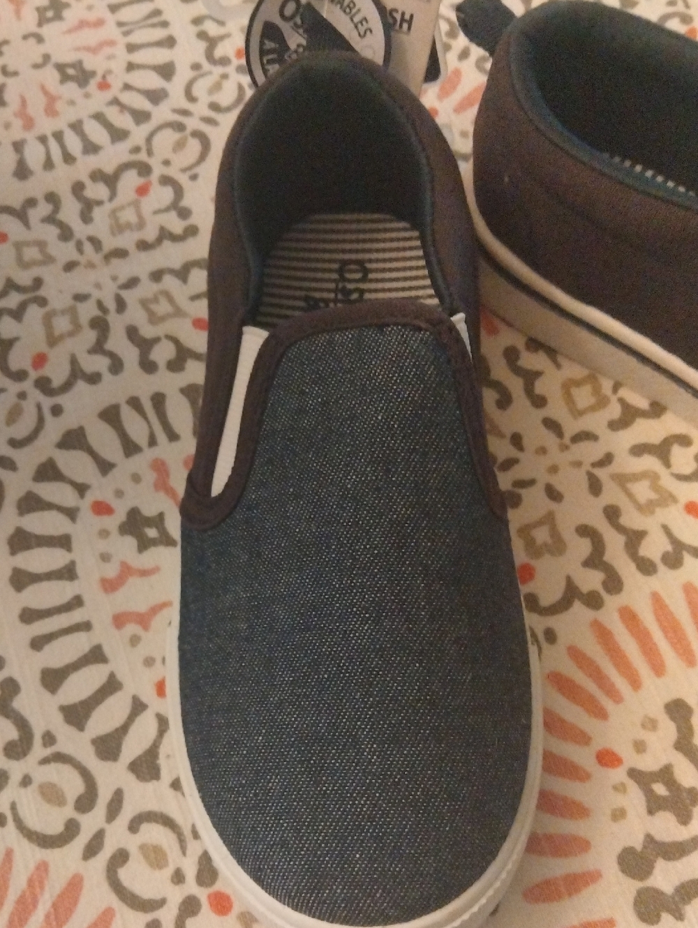 OshKosh B'gosh Navy Slip-On Canvas Loafers